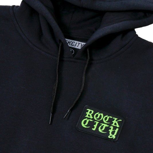 Moletom Rock City Logo Patch Preto/Verde
