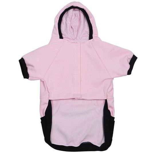 Moletom Rock City p/ Cachorro Porte Extra Grande Rosa/Preto