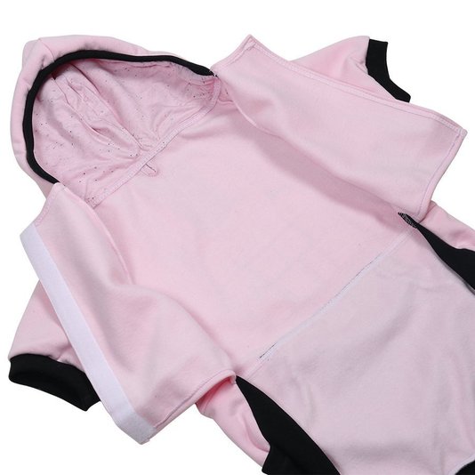 Moletom Rock City p/ Cachorro Porte Extra Grande Rosa/Preto