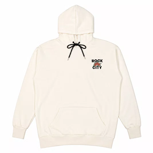 Moletom Rock City Rosas Marchioros 3 Cabos Off White