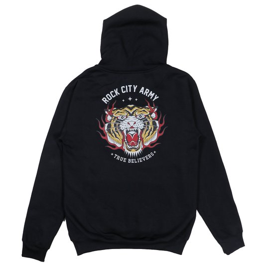 Moletom Rock City Tigre Old School Preto