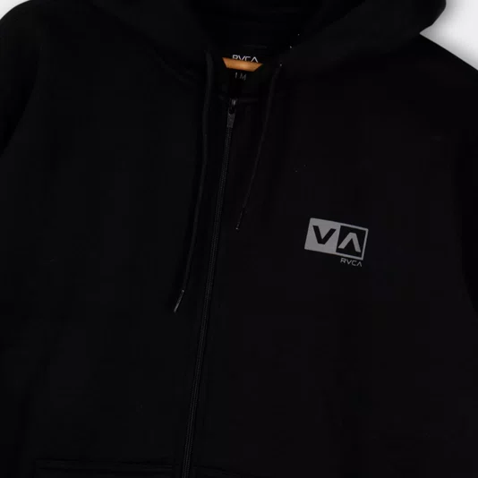 Moletom Rvca Aber Mini Balance Box Zip 280 Preto