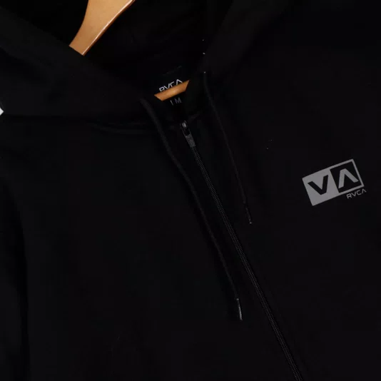 Moletom Rvca Aber Mini Balance Box Zip 280 Preto