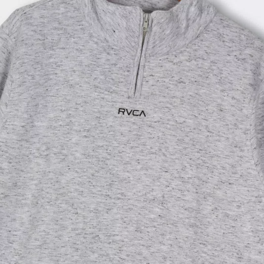 Moletom Rvca Aber Mini Flipped 290 Cinza Mescla