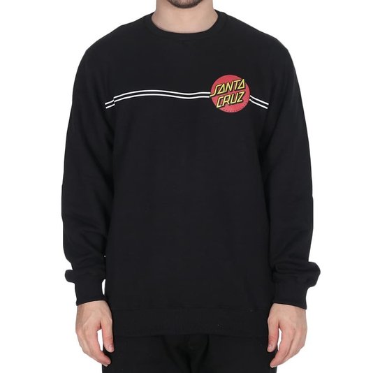 Moletom Santa Cruz Classic Dot Careca Preto