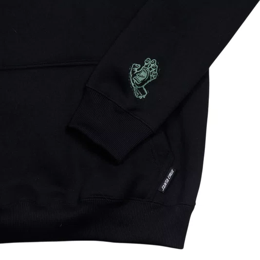 Moletom Santa Cruz Cut Strip Front Hood Preto