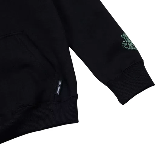 Moletom Santa Cruz Cut Strip Front Hood Preto