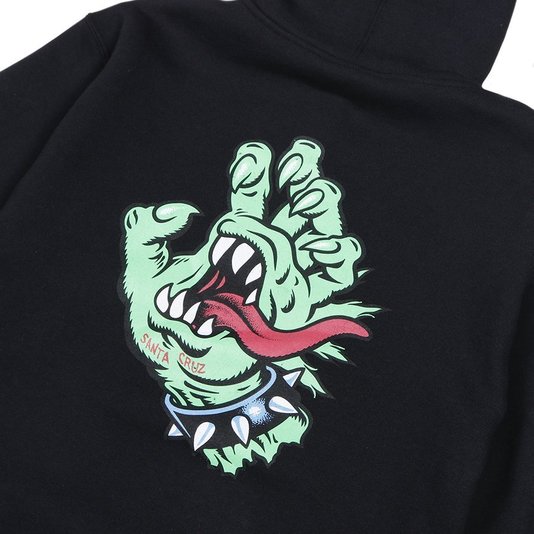 Moletom Santa Cruz Meek Og Slasher Hand Canguru Preto