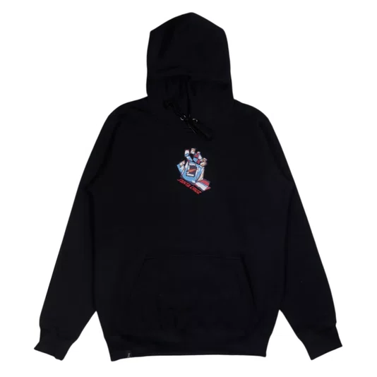 Moletom Santa Cruz Screaming Scratched Hand Strip Front Preto