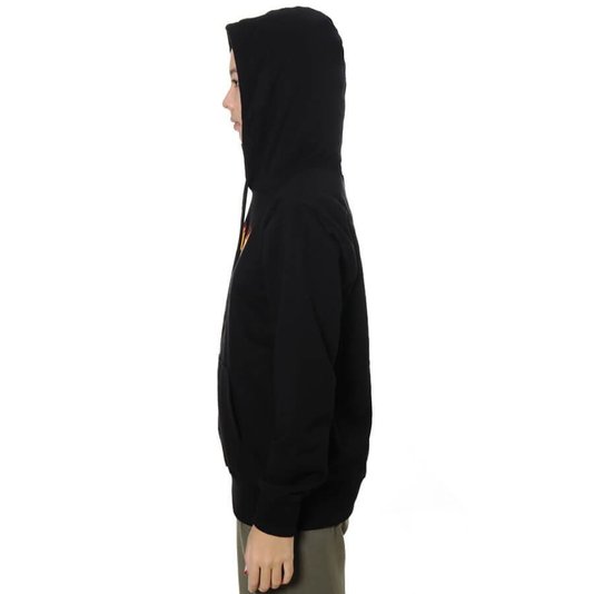 Moletom Thrasher Magazine Flame Logo FEminino Preto/Laranja