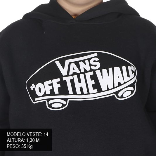Moletom Vans Canguru Otw Pullover Juvenil Preto