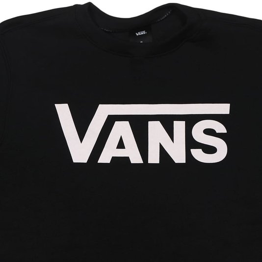 Moletom Vans Classic Crew Juvenil Preto