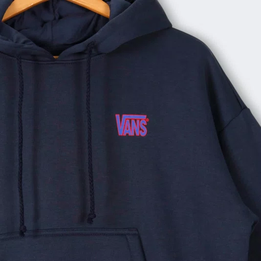 Moletom Vans Feminino Torched Logo Azul Marinho