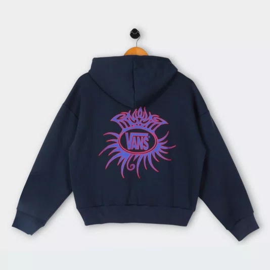 Moletom Vans Feminino Torched Logo Azul Marinho