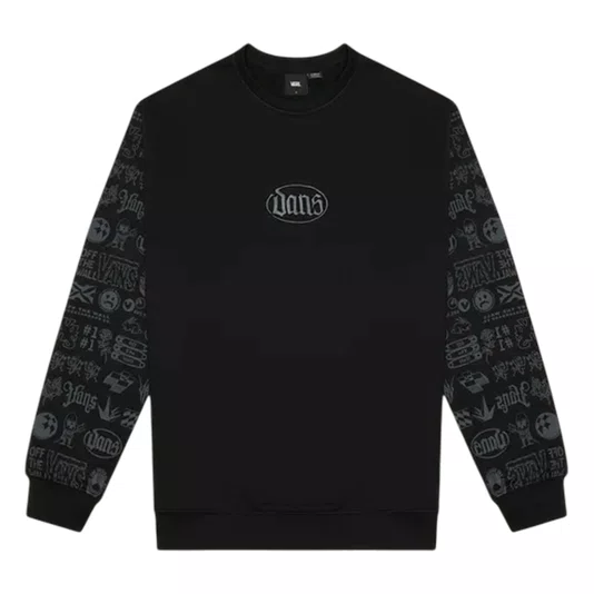 Moletom Vans Mixed Lot Crew Preto