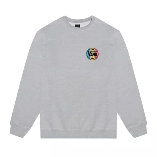 Moletom Vans Retro Co Crew Cinza Mescla