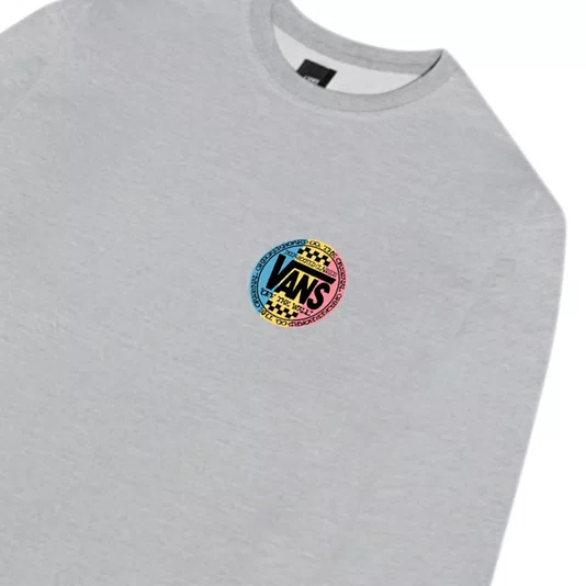 Moletom Vans Retro Co Crew Cinza Mescla