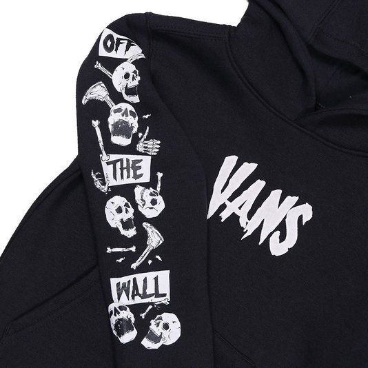 Moletom Vans Skeleton Pullover Infantil Preto