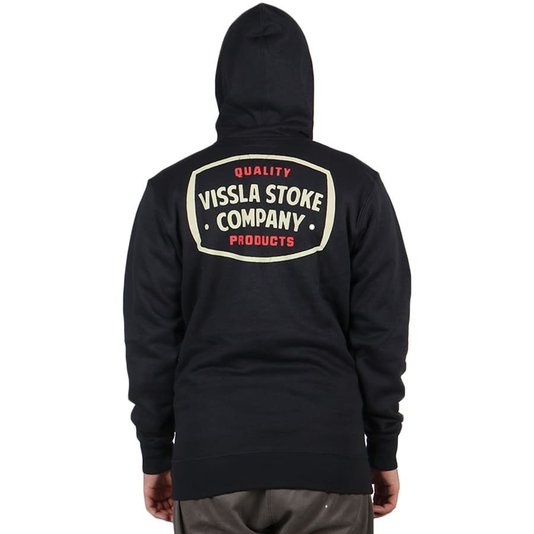 Moletom Vissla Fc Stoke Company Preto
