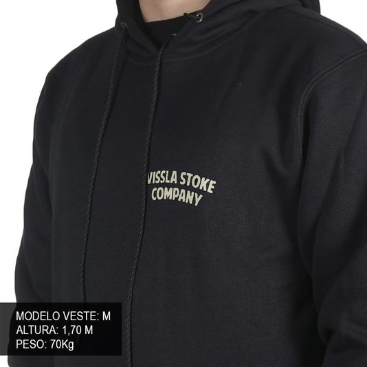 Moletom Vissla Fc Stoke Company Preto