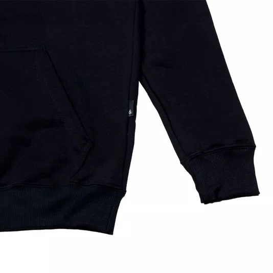 Moletom Volcom Fc Single Stone Juvenil Preto