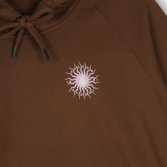 Moletom Volcom Fc Stone Dream Feminino Marrom