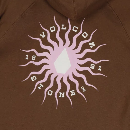 Moletom Volcom Fc Stone Dream Feminino Marrom