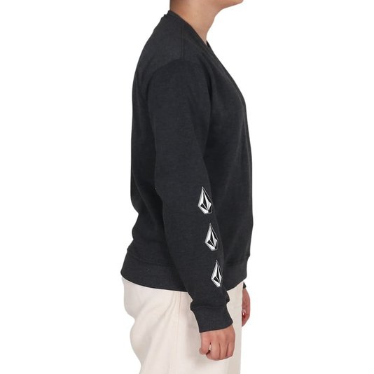 Moletom Volcom Iconic Juvenil Chumbo Mescla