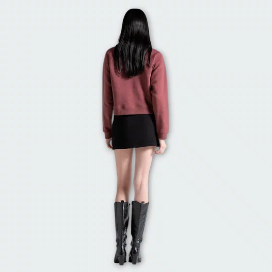 Moletom Volcom Single Stone Feminino Bordo