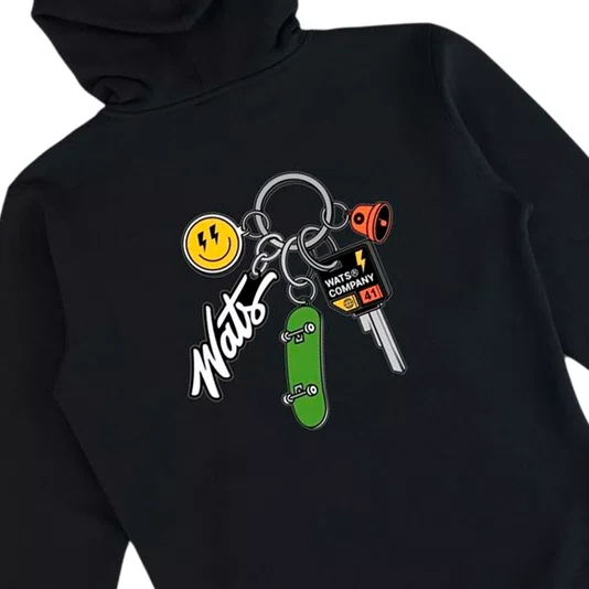 Moletom Wats Chaveiro Preto