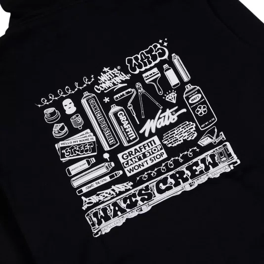 Moletom Wats Elementos Preto