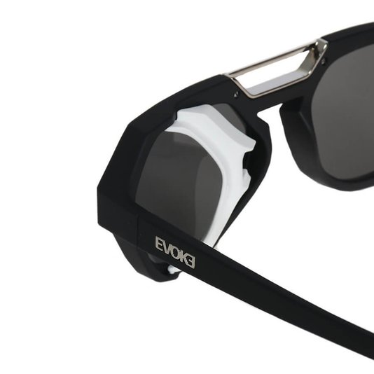 Óculos Evoke Avalanche A10 Total Preto Fosco/Prata/Branco