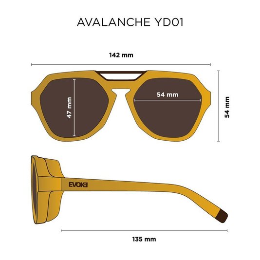 Óculos Evoke Avalanche Yago Dora Marrom