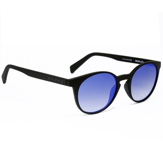 Óculos Evoke EVK 20 A11s Black Matte - Gun Blue Flash Preto