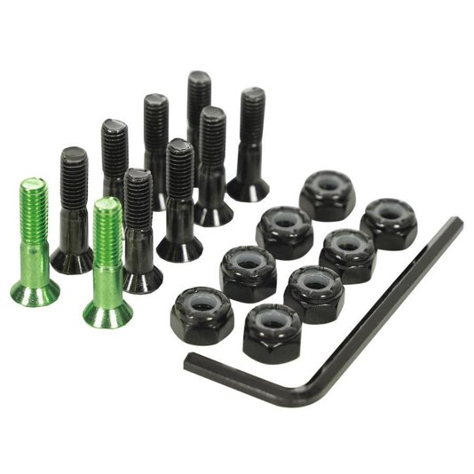 Parafuso De Base Thunder 1" Allen Bolts Preto/Verde