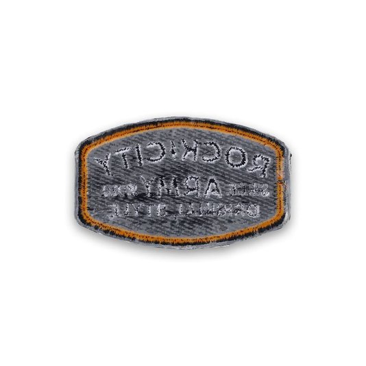 Patch Rock City Original Style Termocolante Preto/Laranja
