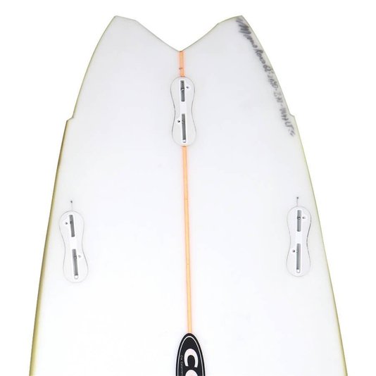 Prancha Mauro Roxo 21,4' X 2,7' 41,47 Lts Swallow Fish Wing Amarelo