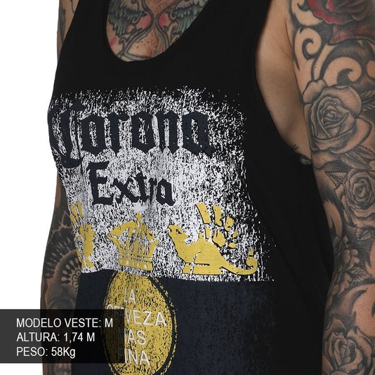 Regata Corona Tank Top Preto