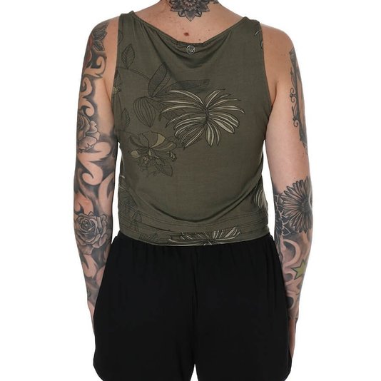 Regata Hang Loose Cropped Soulplant Ii  Verde Militar