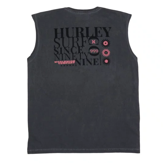Regata Hurley Letters Preto Estonado