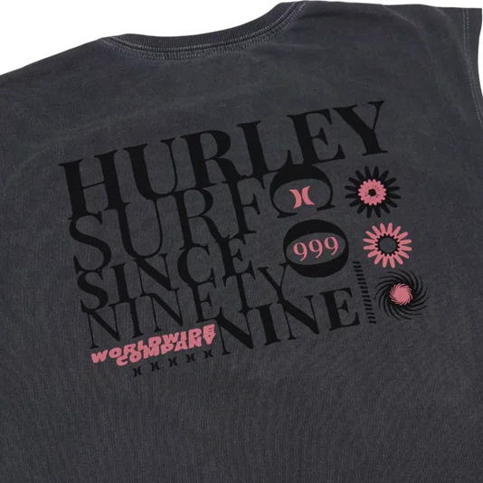 Regata Hurley Letters Preto Estonado