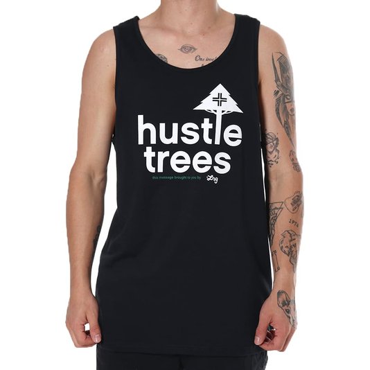 Regata Lrg Hustle Trees Preto