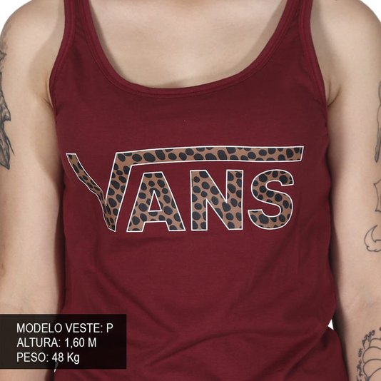 Regata Vans Animal V Tank Feminina Vinho