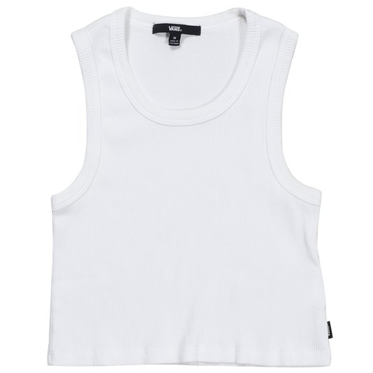 Regata Vans Drew Rib Tank G Cropped Juvenil Branco
