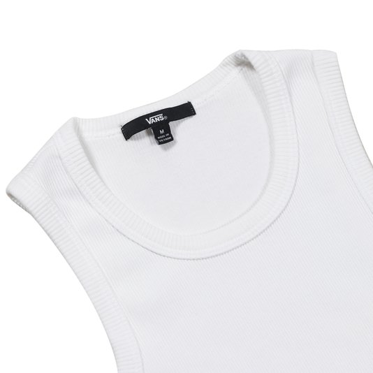 Regata Vans Drew Rib Tank G Cropped Juvenil Branco
