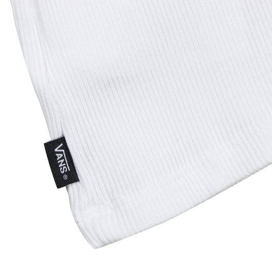 Regata Vans Drew Rib Tank G Cropped Juvenil Branco