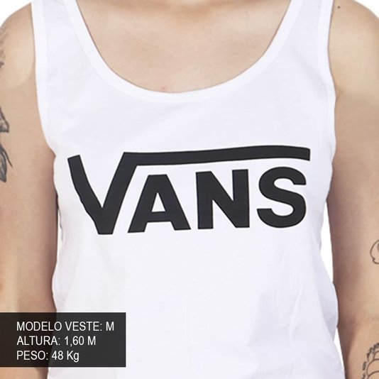 Regata Vans Flying V Tank Feminina Branco