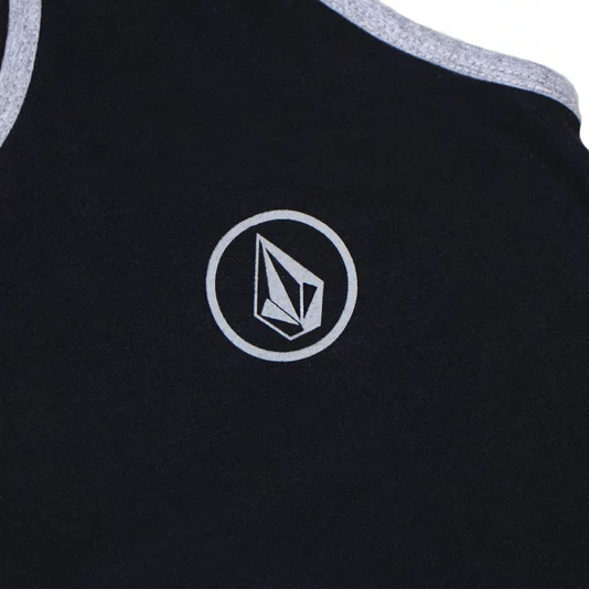 Regata Volcom Juvenil Circle Stone Preto