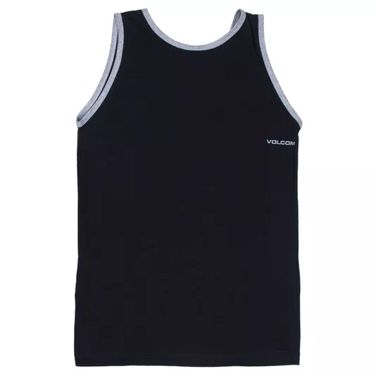 Regata Volcom Juvenil Circle Stone Preto
