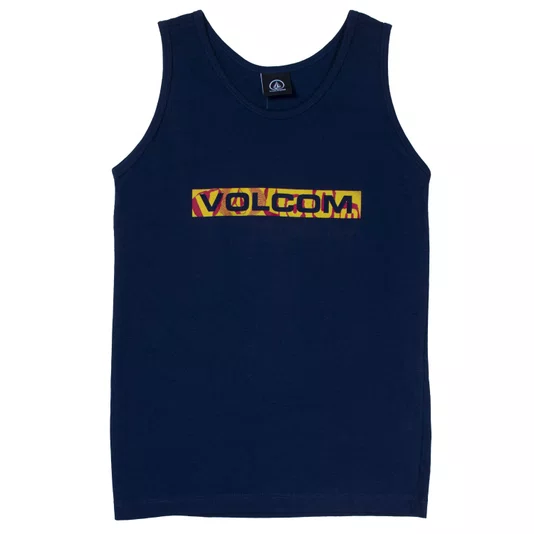 Regata Volcom Juvenil Euro Trash Azul Marinho